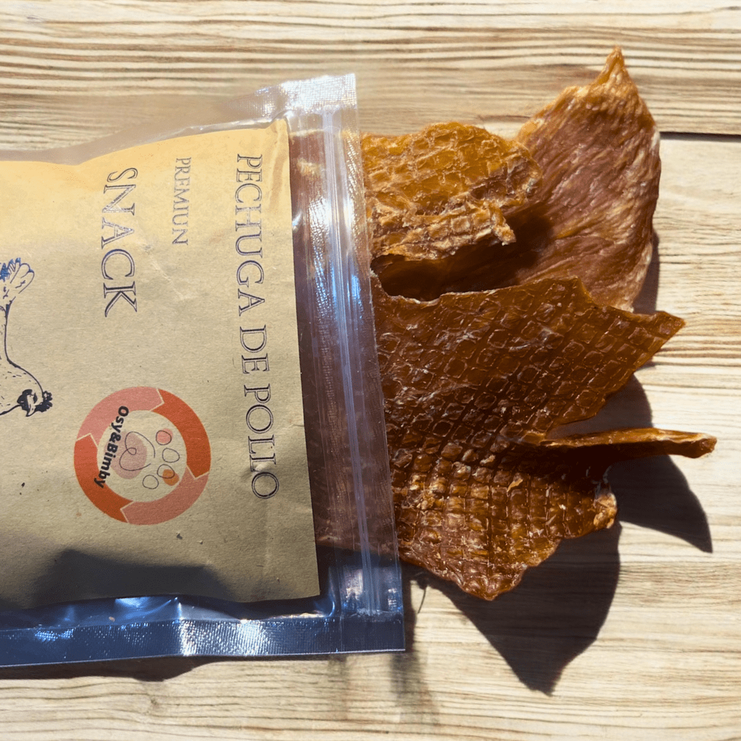 Pechugas de Pollo-Snack Deshidratado 100% Natural para Perros y Gatos