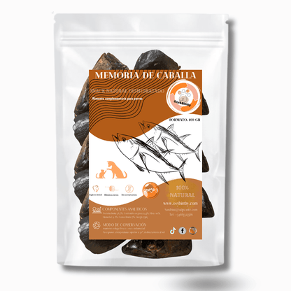 Memorias de Caballa-Snack Deshidratado 100% Natural para Perros y Gatos